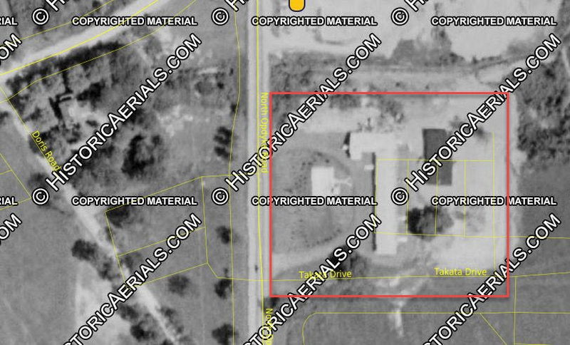 King Motel - 1964 Aerial (newer photo)